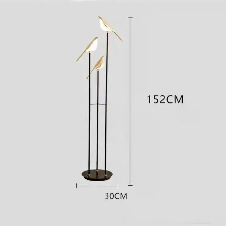OUDELADI LED table lamp Magpie bird model Reading lamp bedroom bedside living room floor lamp home decor study desk light